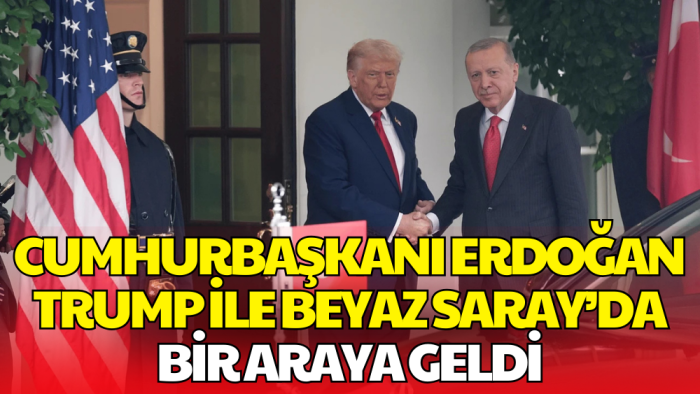 Cumhurbaşkanı Erdoğan Beyaz Saray'da : Donald Trump Kapıda Karşıladı